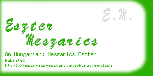 eszter meszarics business card